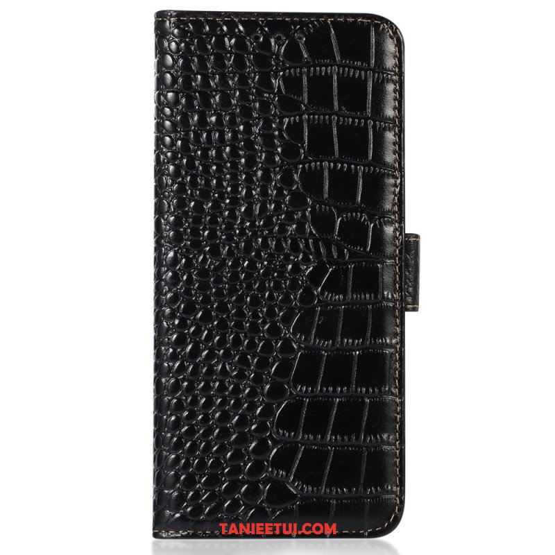 Etui Folio do Samsung Galaxy M13 Rfid W Stylu Krokodyla