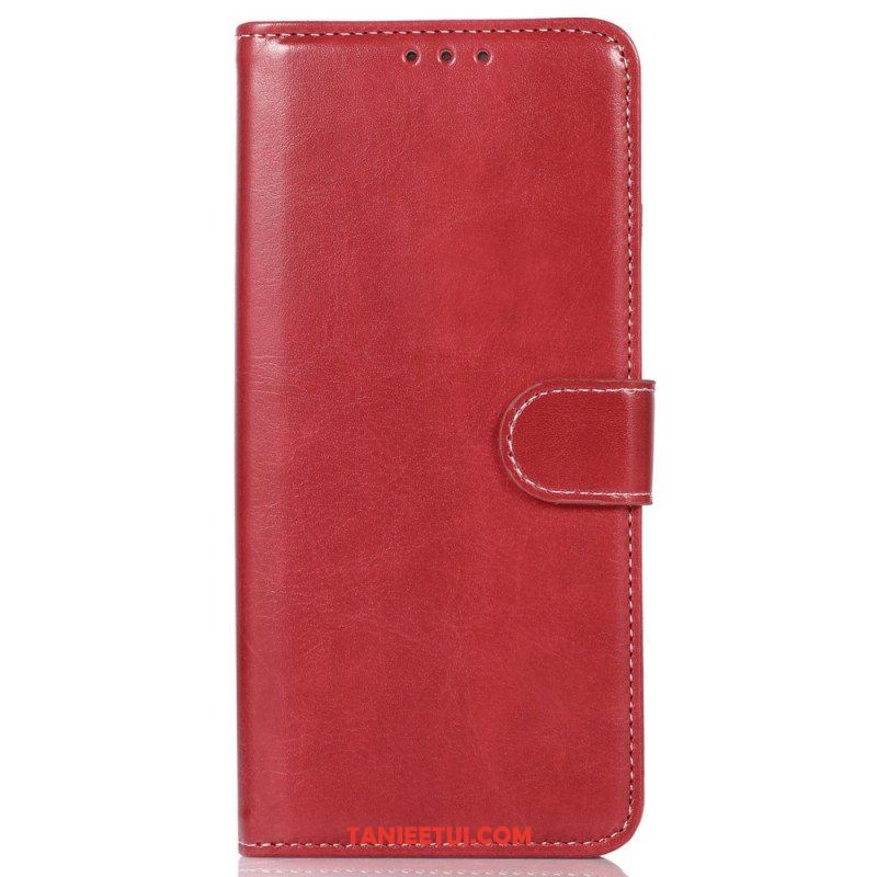 Etui Folio do Samsung Galaxy M13 Skórzany Styl I Szwy