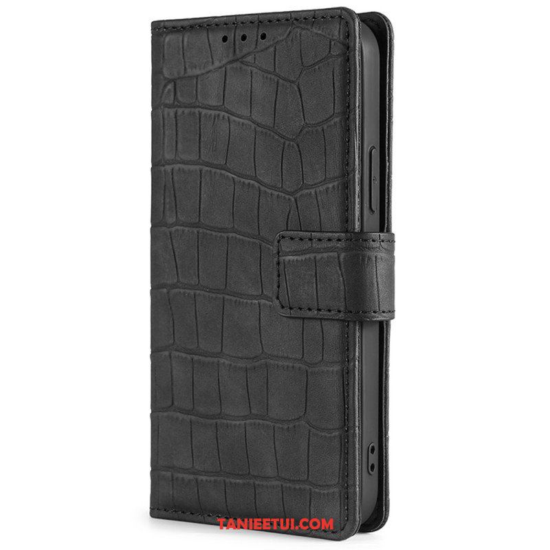 Etui Folio do Samsung Galaxy M13 Styl Skóry Krokodyla