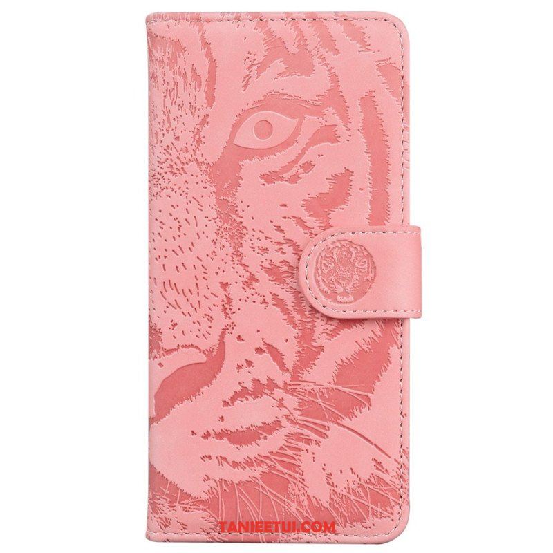 Etui Folio do Samsung Galaxy M13 Ślad Tygrysa