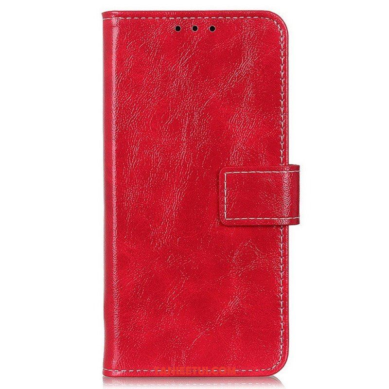 Etui Folio do Samsung Galaxy M23 5G Błyszcząca Sztuczna Skóra