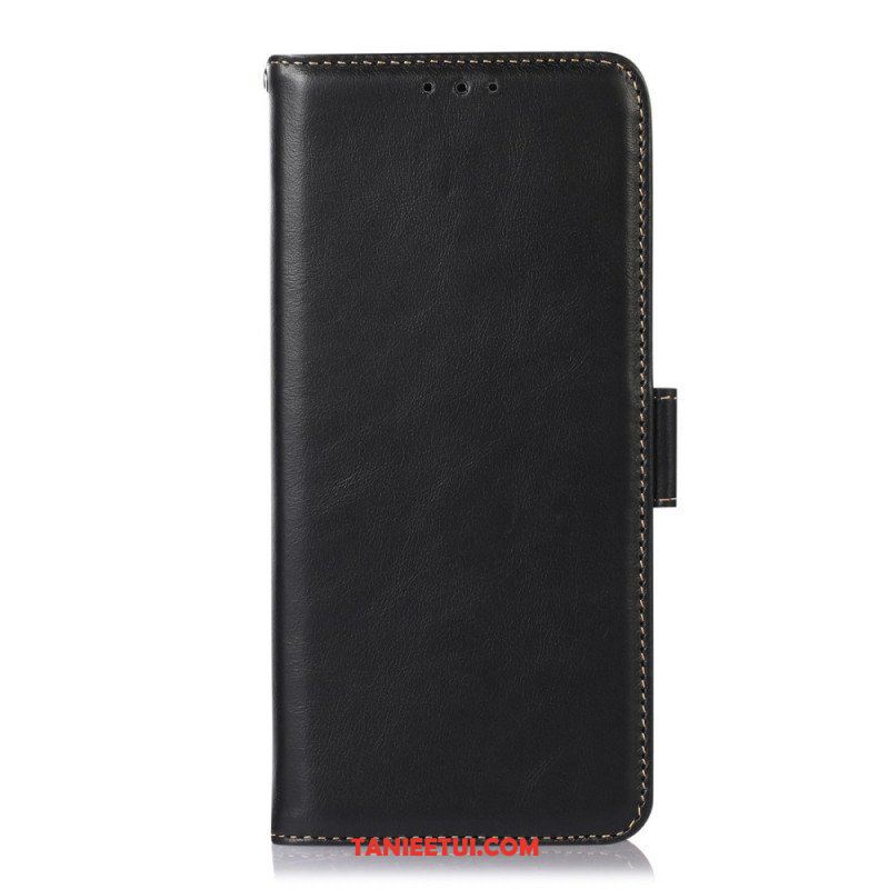 Etui Folio do Samsung Galaxy M23 5G Funkcja Rfid Z Prawdziwej Skóry