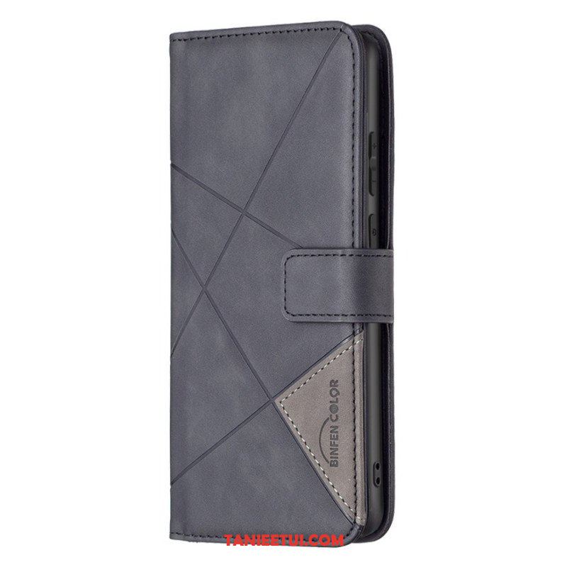 Etui Folio do Samsung Galaxy M23 5G Kolorowe Trójkąty Binfena