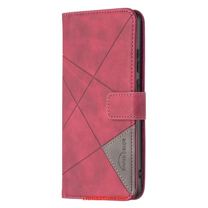 Etui Folio do Samsung Galaxy M23 5G Kolorowe Trójkąty Binfena