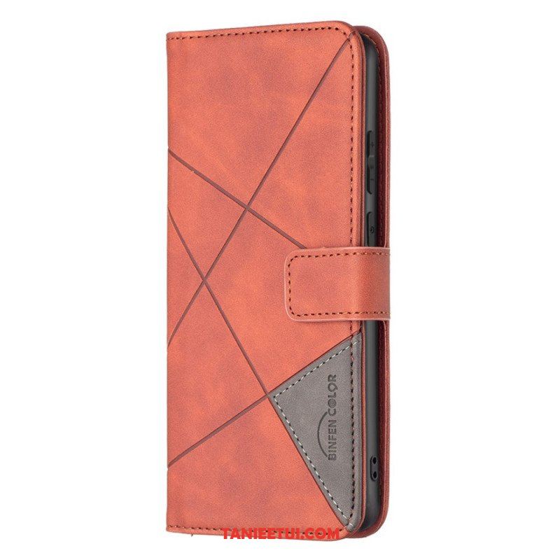 Etui Folio do Samsung Galaxy M23 5G Kolorowe Trójkąty Binfena