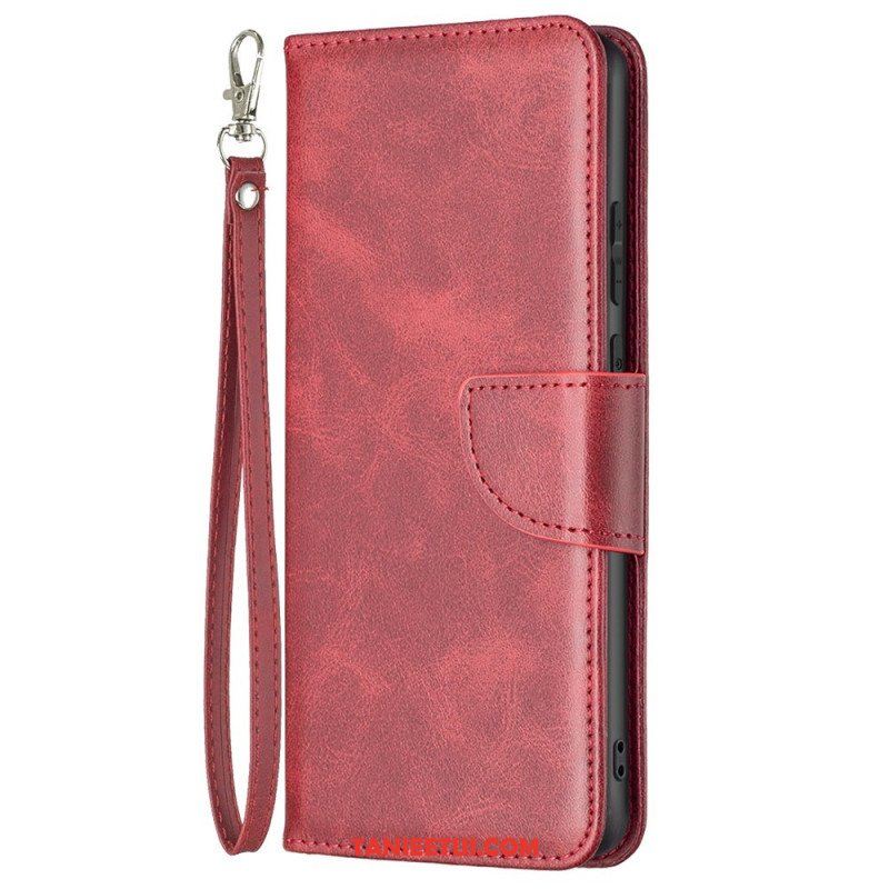 Etui Folio do Samsung Galaxy M23 5G Ukośne Zapięcie Z Paskiem