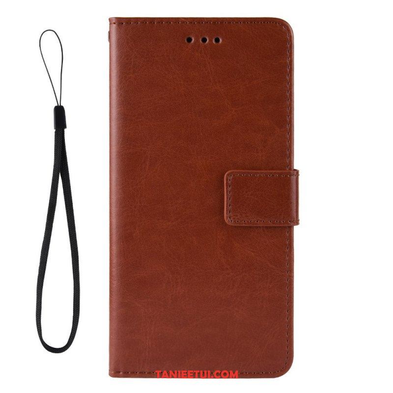 Etui Folio do Samsung Galaxy M32 Błyszcząca Sztuczna Skóra