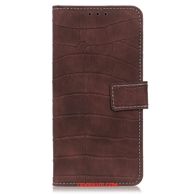 Etui Folio do Samsung Galaxy M33 5G Efekt Skóry Krokodyla