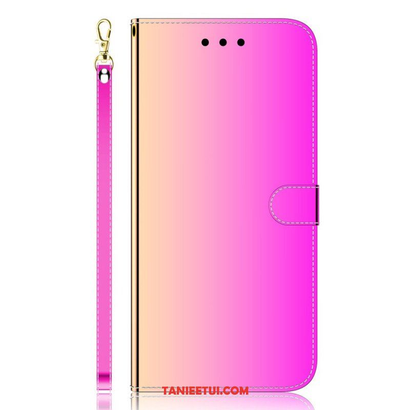 Etui Folio do Samsung Galaxy M52 5G Lustro Ze Sztucznej Skóry