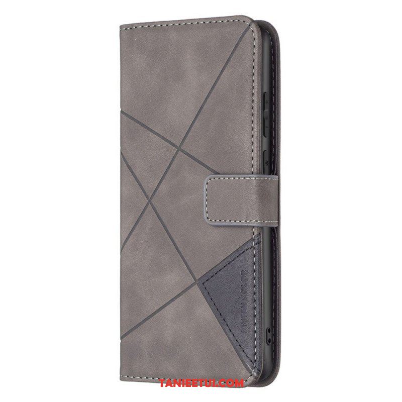 Etui Folio do Samsung Galaxy M53 5G Kolorowe Trójkąty Binfena