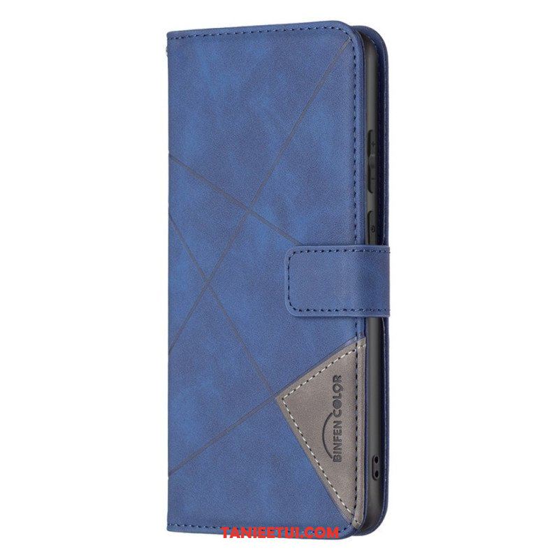 Etui Folio do Samsung Galaxy M53 5G Kolorowe Trójkąty Binfena