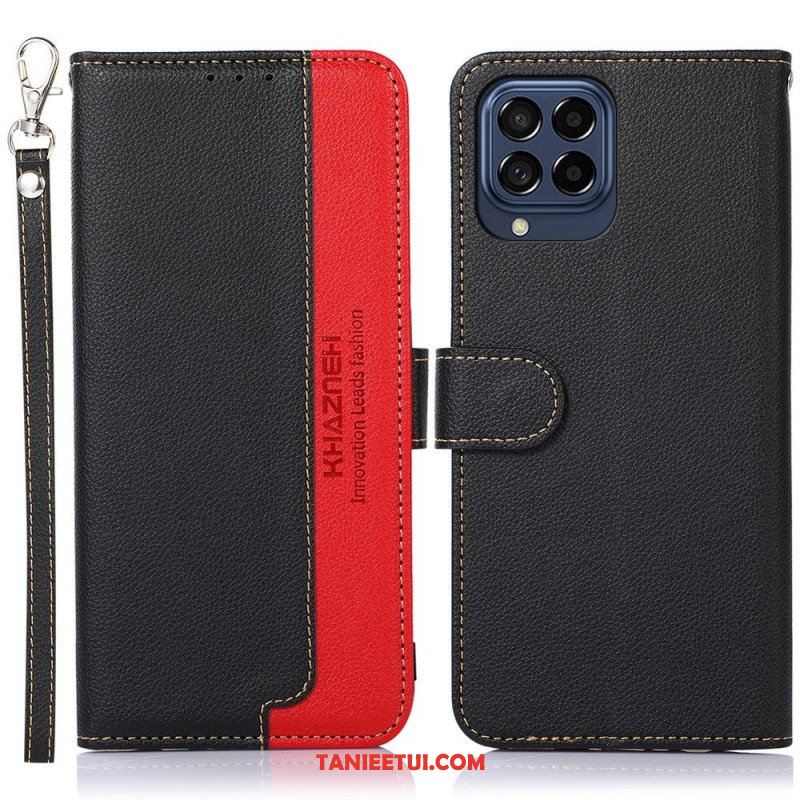 Etui Folio do Samsung Galaxy M53 5G Rfid Khazneh W Stylu Liczi