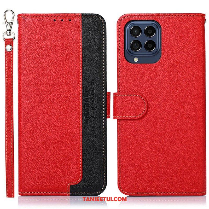 Etui Folio do Samsung Galaxy M53 5G Rfid Khazneh W Stylu Liczi