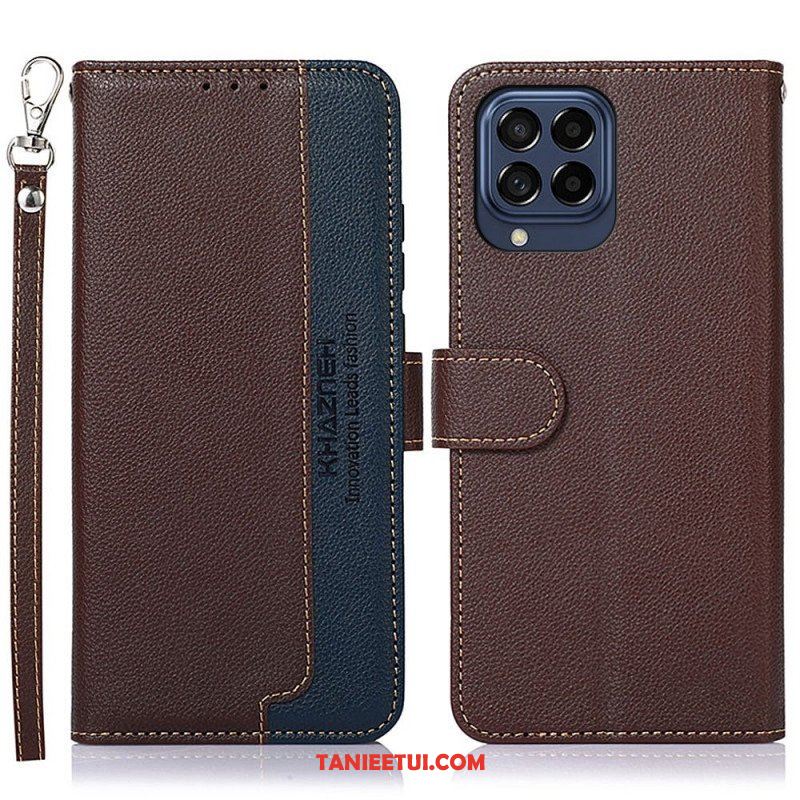 Etui Folio do Samsung Galaxy M53 5G Rfid Khazneh W Stylu Liczi