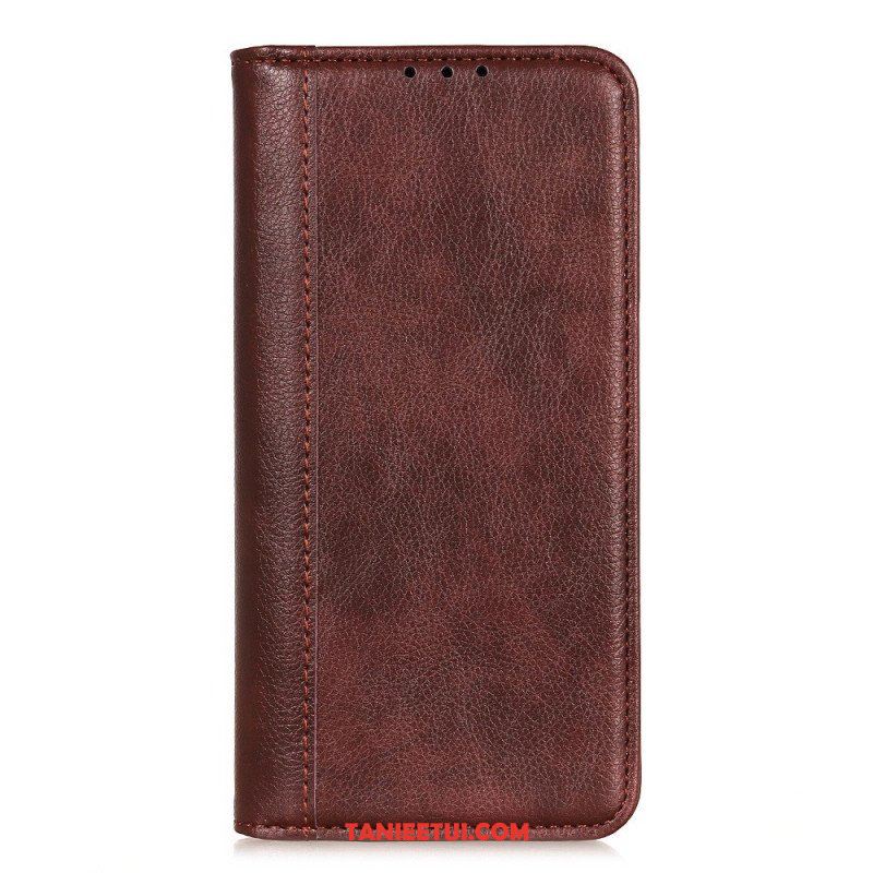 Etui Folio do Samsung Galaxy M53 5G Skóra Dwoinowa Liczi