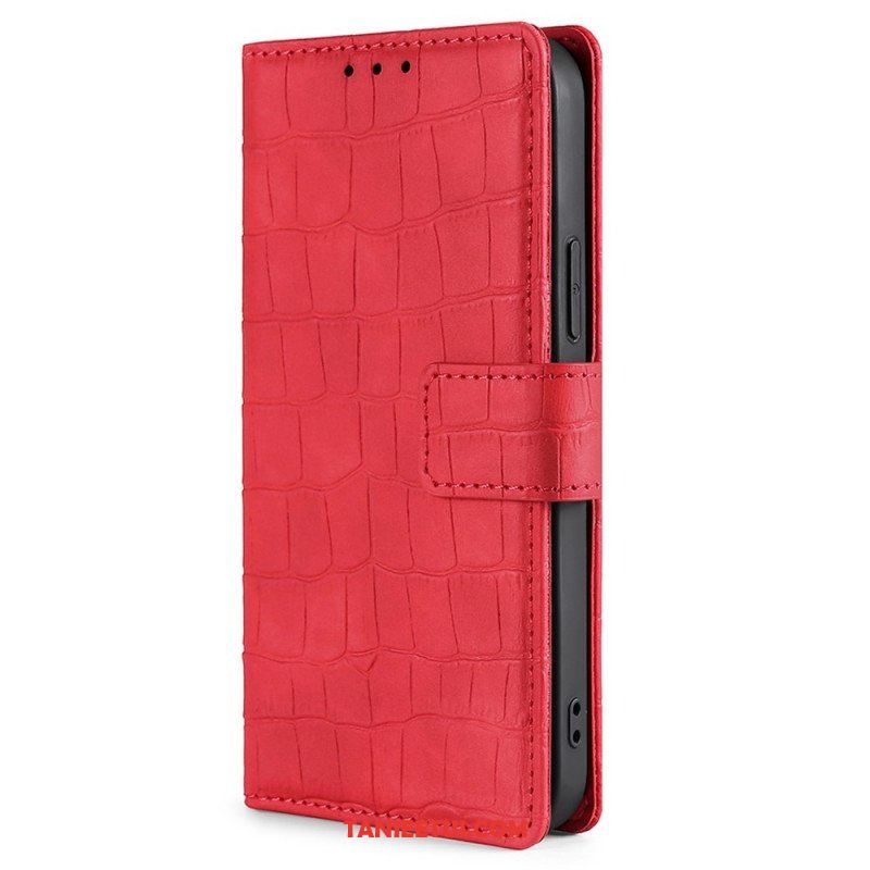 Etui Folio do Samsung Galaxy M53 5G Styl Skóry Krokodyla