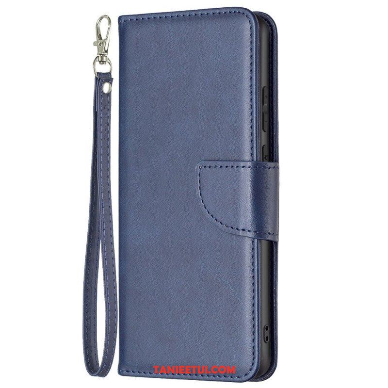 Etui Folio do Samsung Galaxy M53 5G Ukośne Zapięcie Z Paskiem