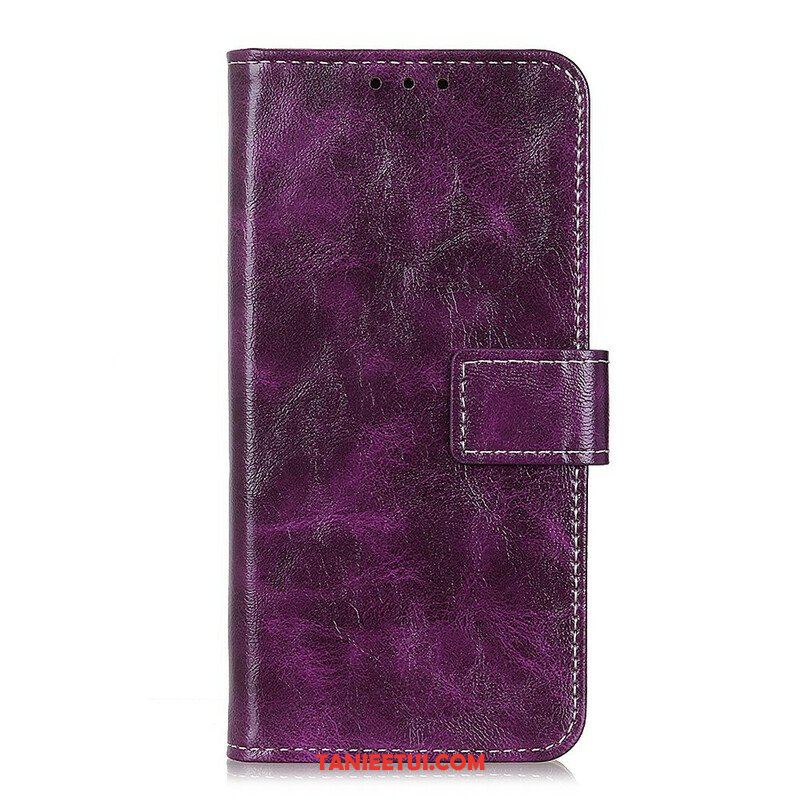 Etui Folio do Samsung Galaxy S21 5G Błyszczące I Widoczne Szwy