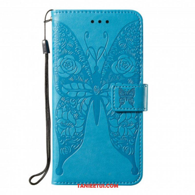 Etui Folio do Samsung Galaxy S21 5G Motyl Kwiatowy Wzór