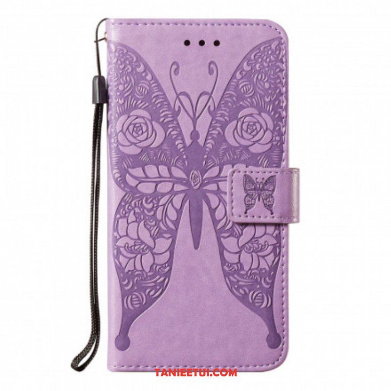 Etui Folio do Samsung Galaxy S21 5G Motyl Kwiatowy Wzór