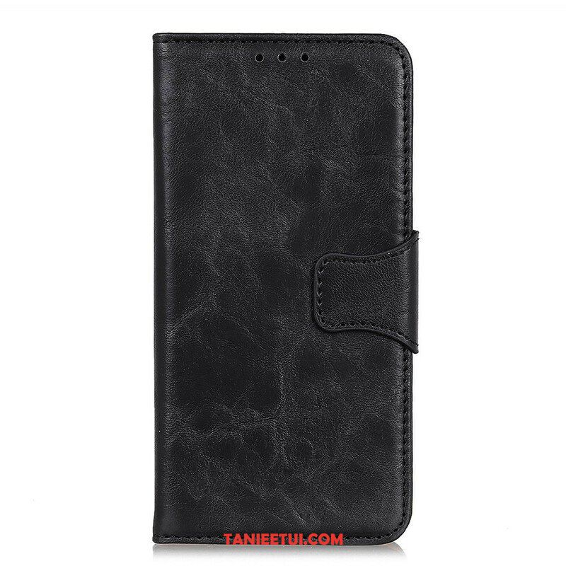 Etui Folio do Samsung Galaxy S21 FE Dwustronne Zapięcie Ze Skóry Dwoinowej