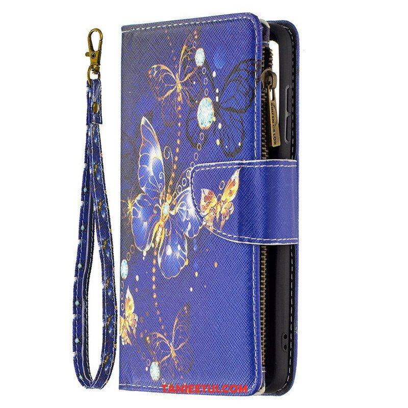 Etui Folio do Samsung Galaxy S21 FE Motyle Butterflies Zip Pouch