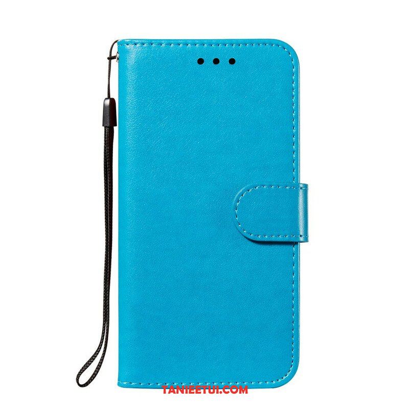 Etui Folio do Samsung Galaxy S21 FE z Łańcuch Solid Color Series Strappy