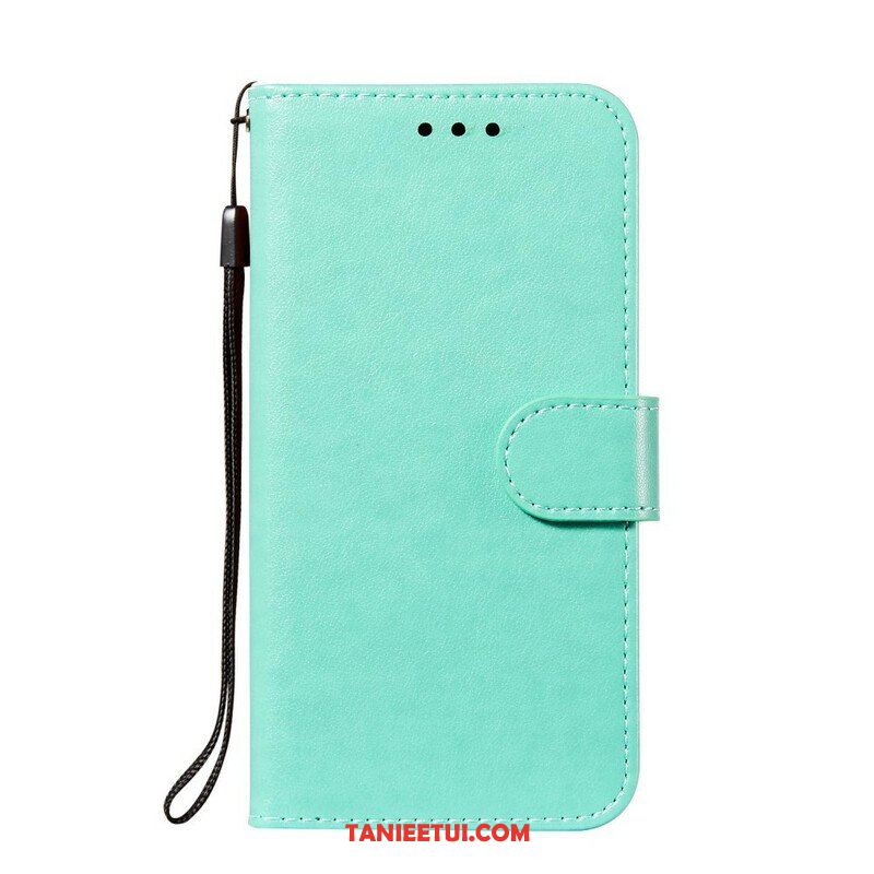 Etui Folio do Samsung Galaxy S21 FE z Łańcuch Solid Color Series Strappy