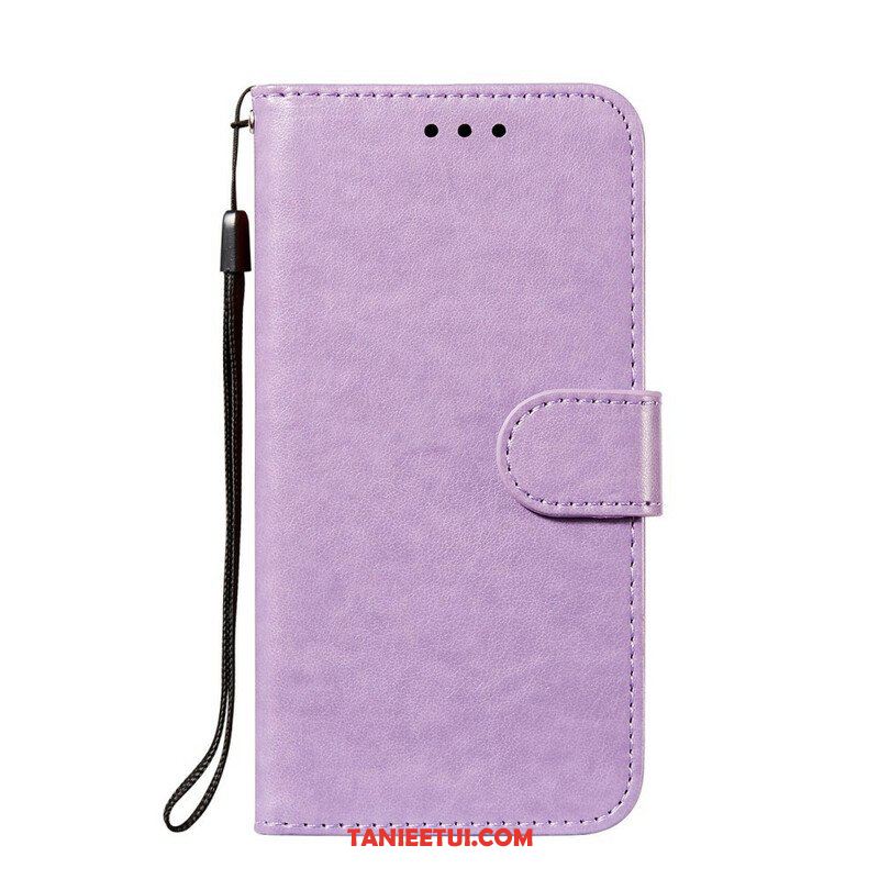 Etui Folio do Samsung Galaxy S21 FE z Łańcuch Solid Color Series Strappy