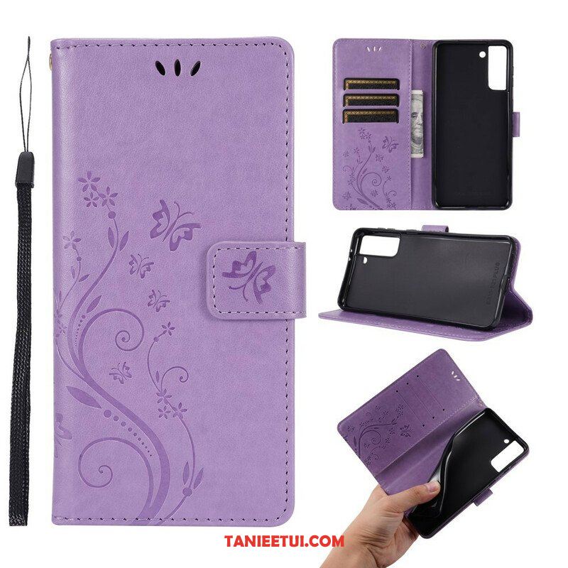 Etui Folio do Samsung Galaxy S21 Plus 5G Motyle Na Wietrze