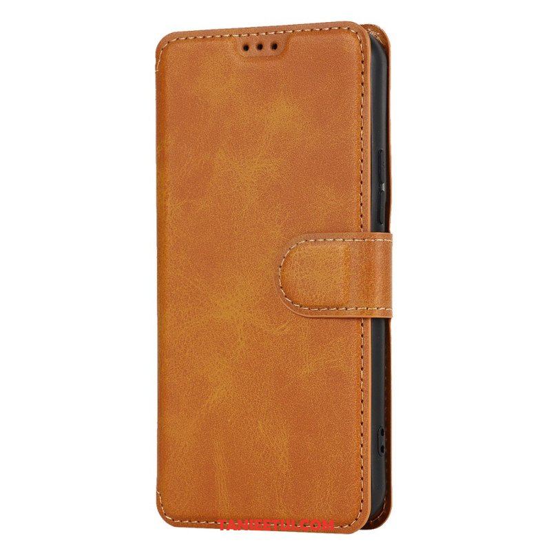 Etui Folio do Samsung Galaxy S22 5G Efekt Matowej Skóry W Stylu Vintage