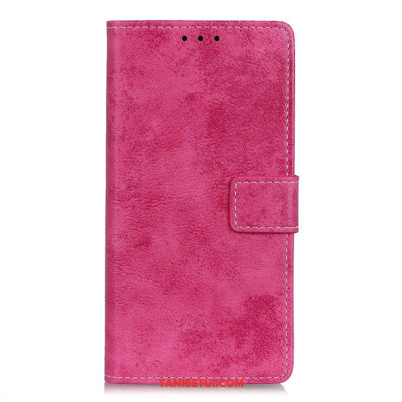 Etui Folio do Samsung Galaxy S22 Plus 5G Efekt Skóry Vintage