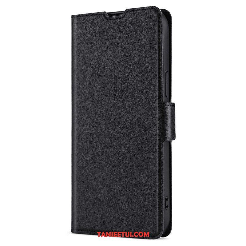 Etui Folio do Samsung Galaxy S22 Plus 5G Styl Z Bardzo Cienkiej Skóry