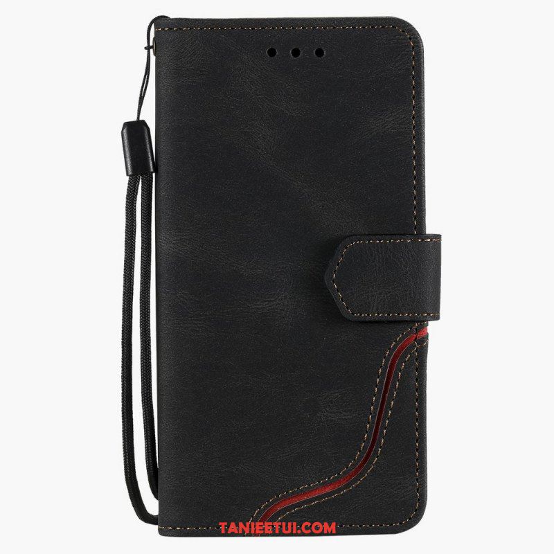 Etui Folio do Samsung Galaxy S22 Ultra 5G Fala W Dotyku Skóry