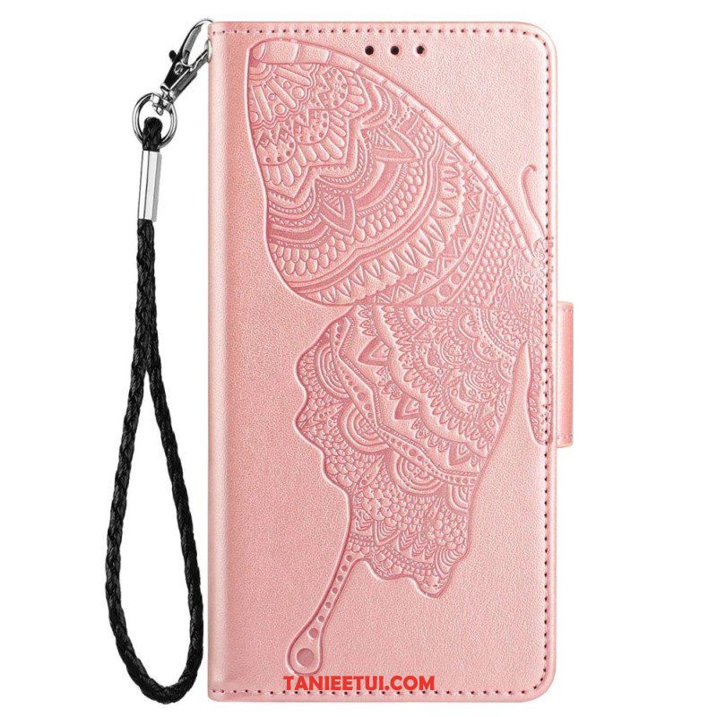 Etui Folio do Samsung Galaxy S23 5G Dwukolorowy Barokowy Motyl