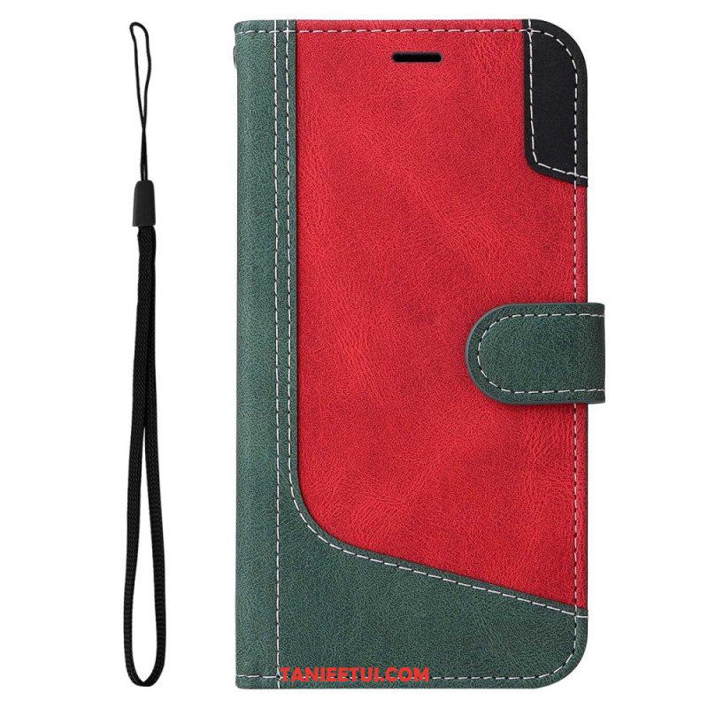 Etui Folio do Samsung Galaxy S23 5G Dwukolorowy Z Paskiem