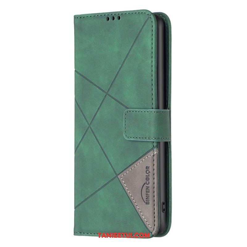 Etui Folio do Samsung Galaxy S23 5G Kolorowe Trójkąty Binfena