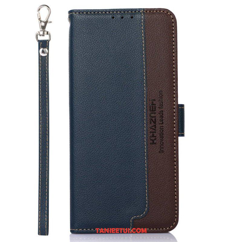 Etui Folio do Samsung Galaxy S23 5G Rfid Khazneh W Stylu Liczi