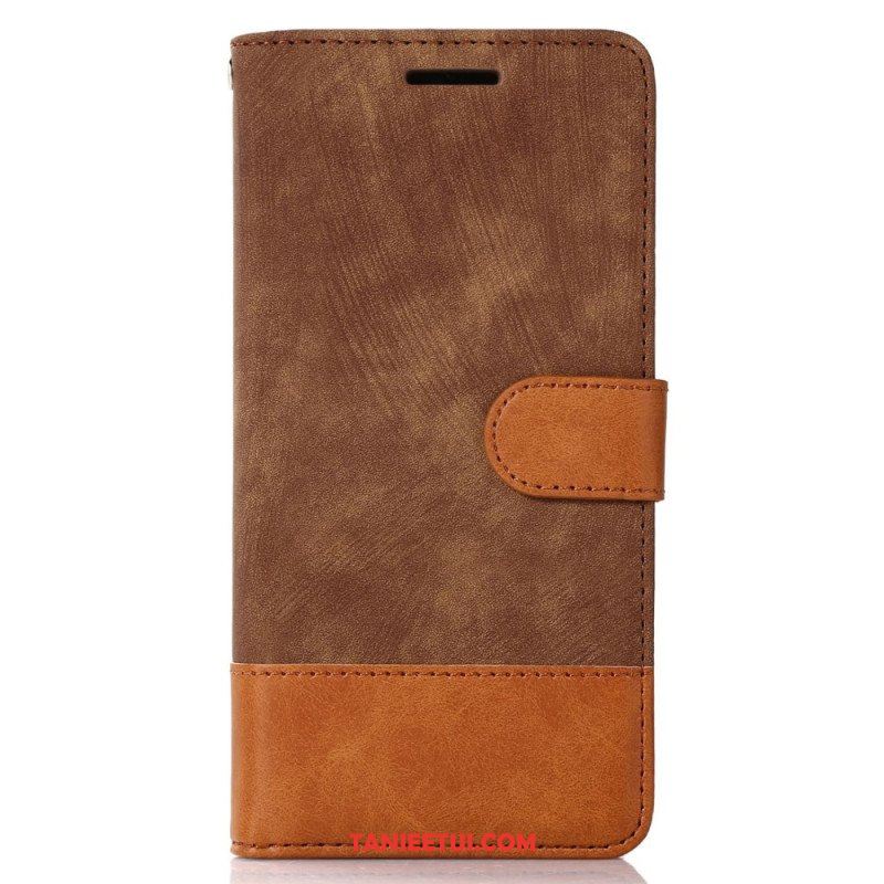 Etui Folio do Samsung Galaxy S23 Plus 5G Dwukolorowy W Dotyku