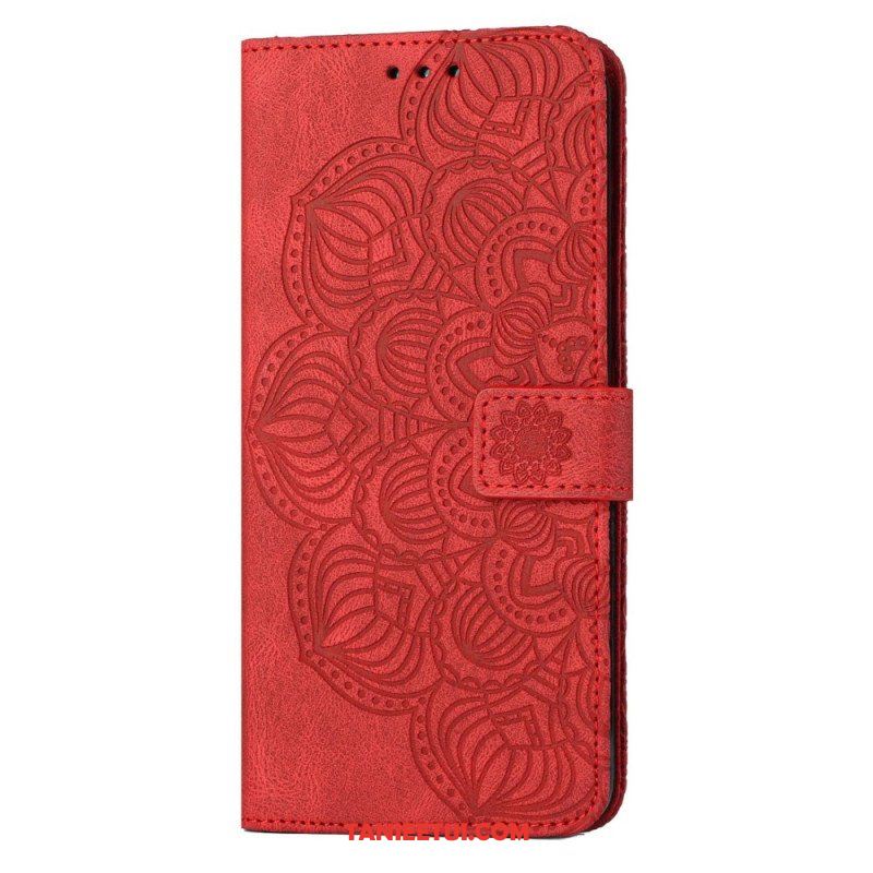 Etui Folio do Samsung Galaxy S23 Plus 5G z Łańcuch Paskowata Mandala