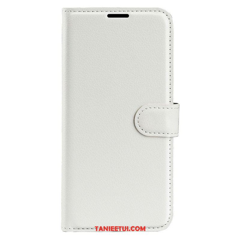 Etui Folio do Samsung Galaxy S23 Ultra 5G Klasyczny Efekt Skóry Liczi