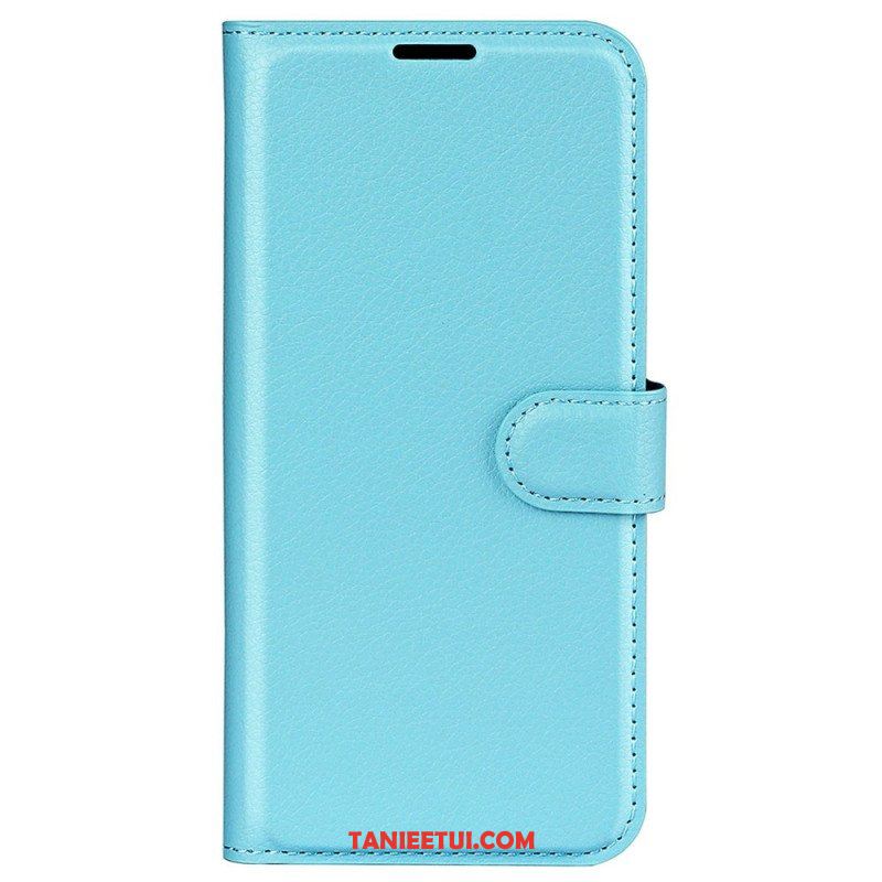 Etui Folio do Samsung Galaxy S23 Ultra 5G Klasyczny Efekt Skóry Liczi