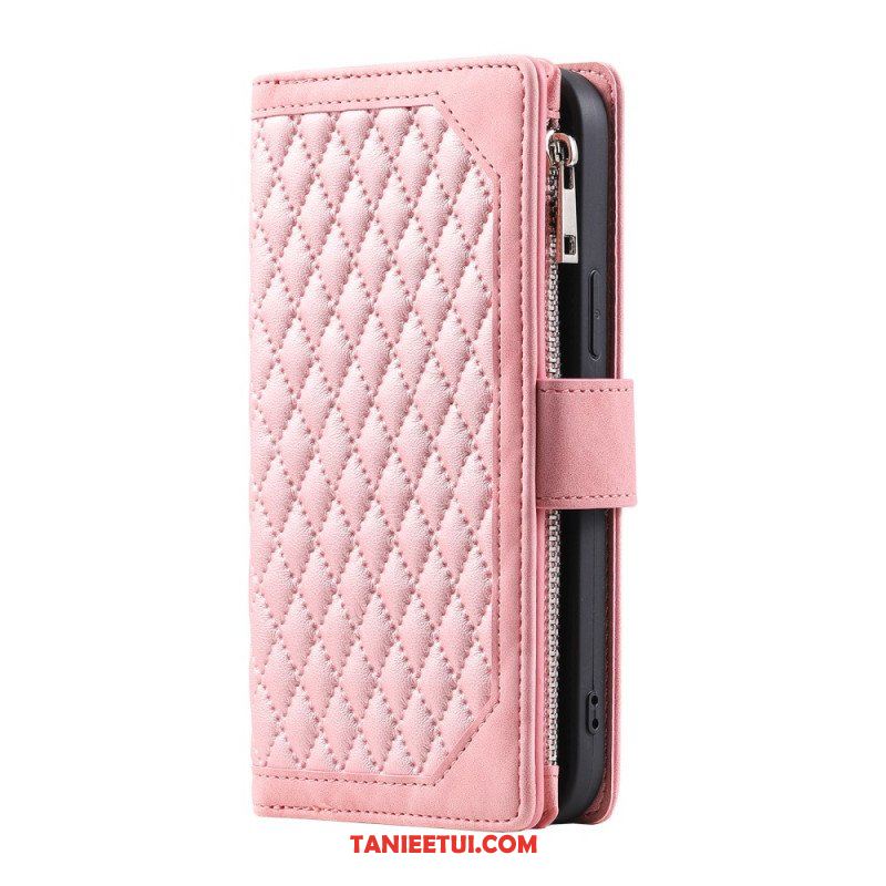 Etui Folio do Samsung Galaxy S23 Ultra 5G Pikowana Z Paskiem