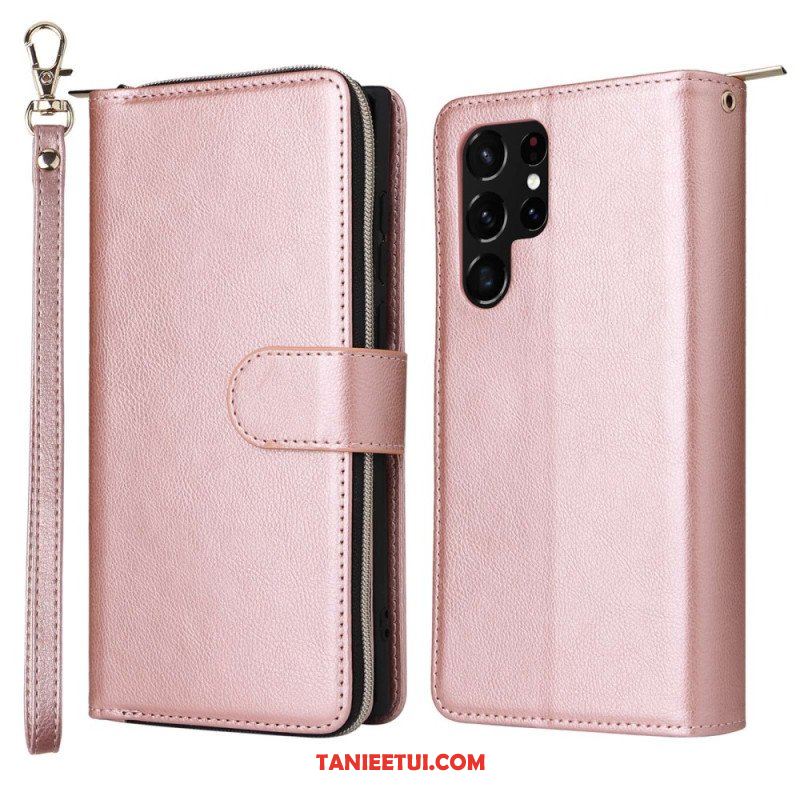 Etui Folio do Samsung Galaxy S23 Ultra 5G Portmonetka 9 Przegródek Na Karty