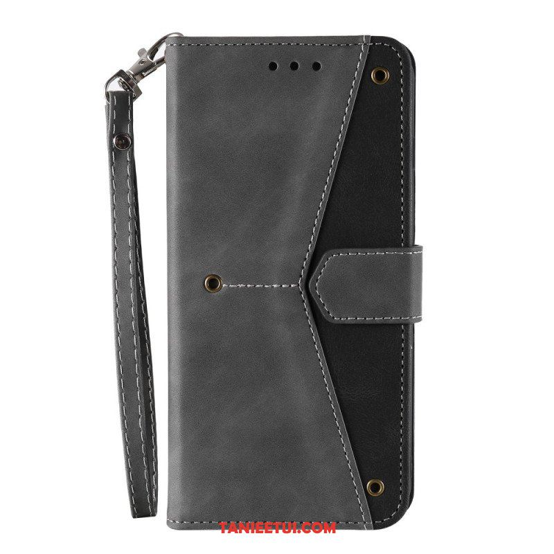 Etui Folio do Samsung Galaxy S23 Ultra 5G Szwy W Dotyku