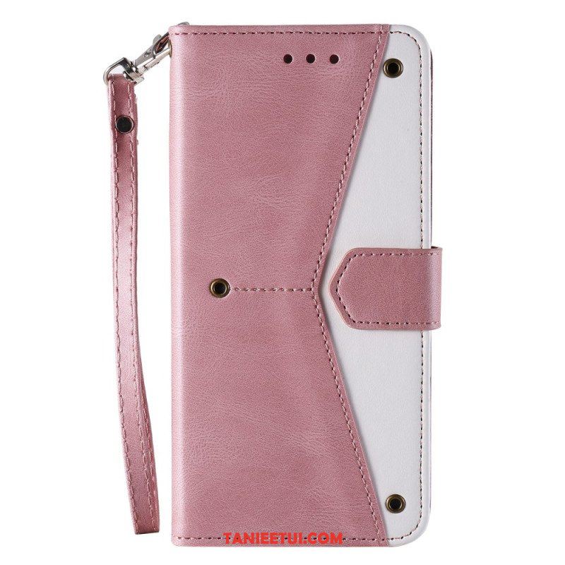 Etui Folio do Samsung Galaxy S23 Ultra 5G Szwy W Dotyku