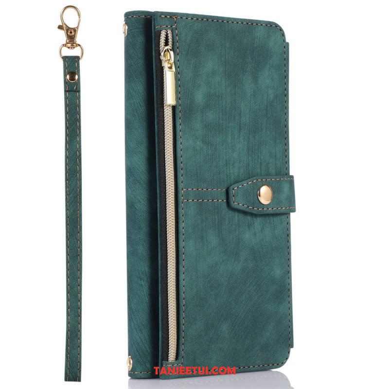 Etui Folio do Samsung Galaxy S23 Ultra 5G Z Etui Na Zamek Błyskawiczny