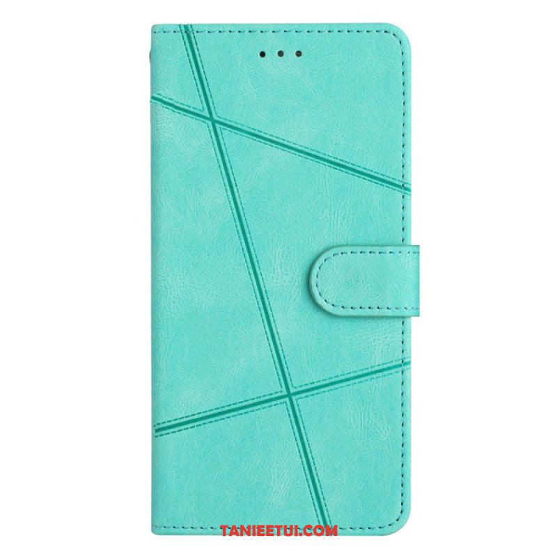 Etui Folio do Samsung Galaxy S23 Ultra 5G z Łańcuch Linie Smyczy