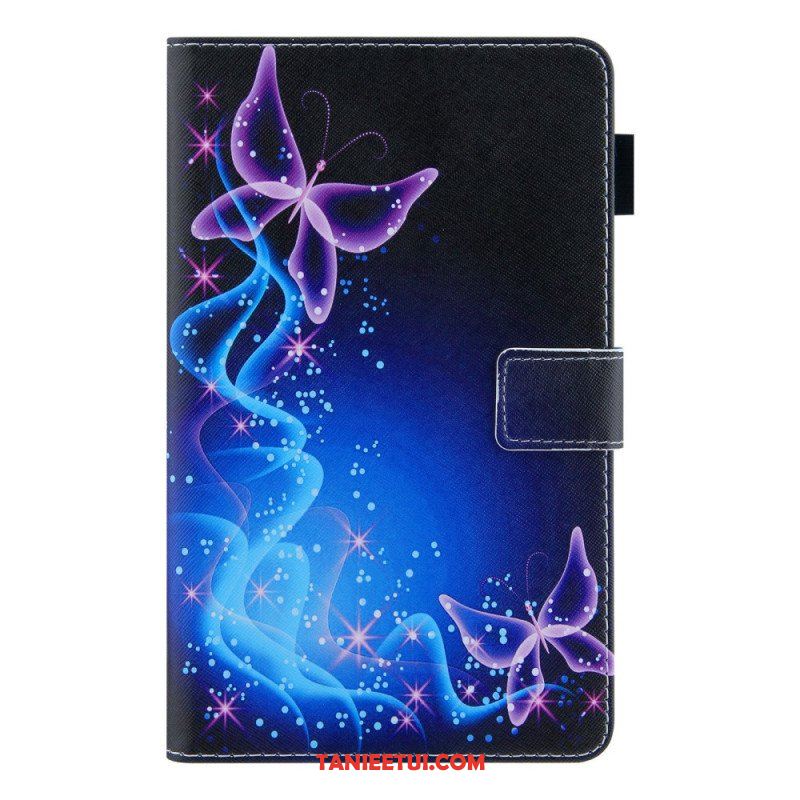 Etui Folio do Samsung Galaxy Tab A8 (2021) Kolorowe Motyle