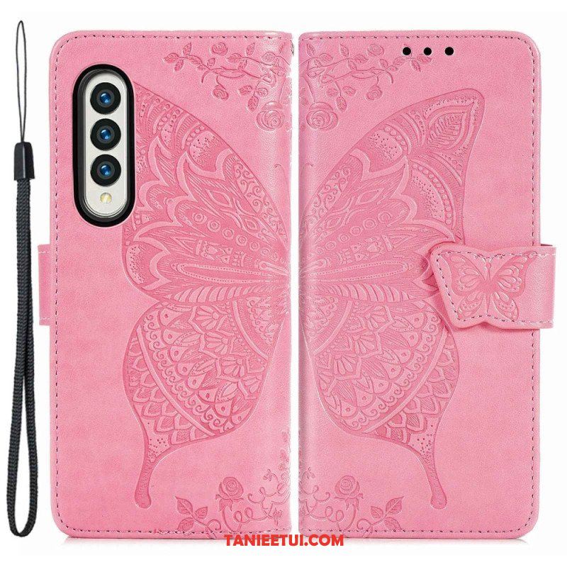 Etui Folio do Samsung Galaxy Z Fold 4 Gigantyczny Motyl